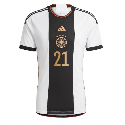 Niemcy Ilkay Gundogan #21 Koszulka Podstawowych MŚ 2022 Krótki Rękaw